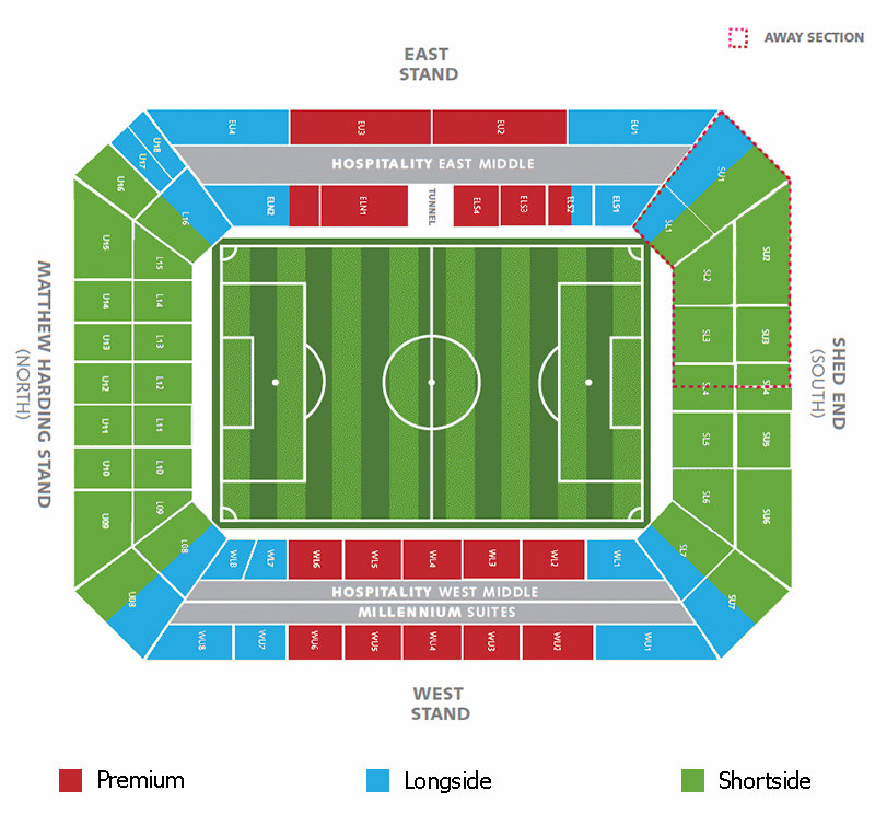 Стадион-проведения событий Стэмфорд Бридж (Stamford Bridge)