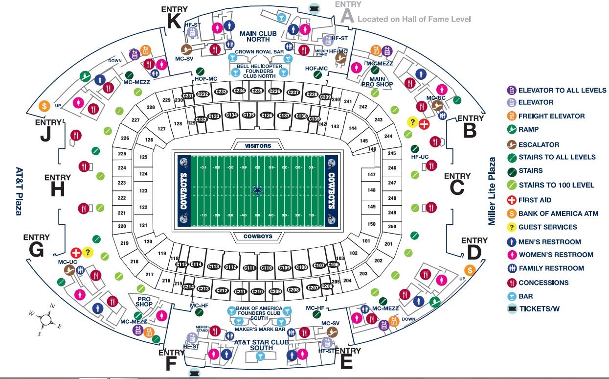 Стадион-проведения событий АТ&Т-стэдиум
