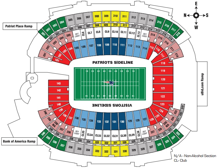 Стадион-проведения событий Джилетт
