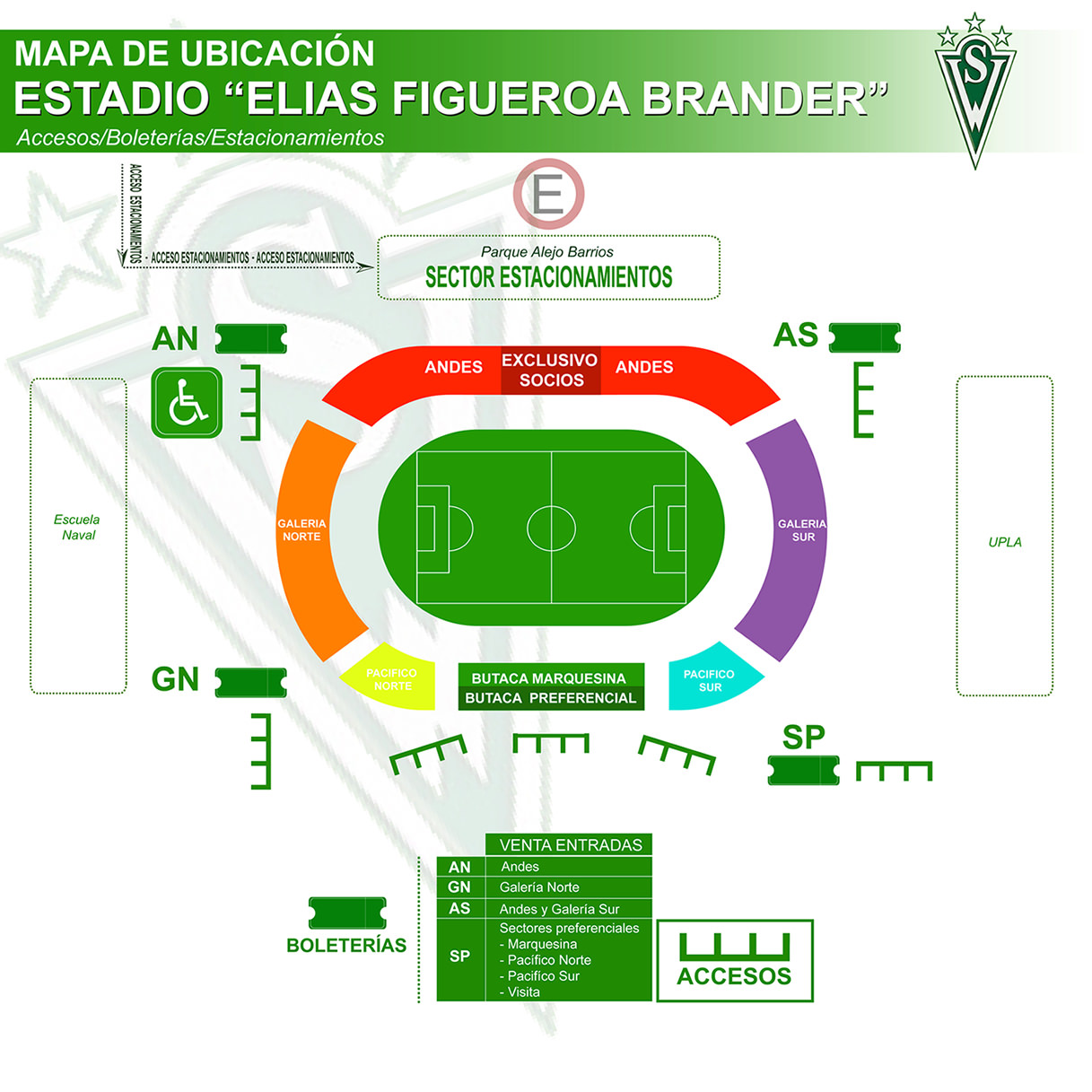 Стадион-проведения событий Стадион Элиаш Фигуэра Брандер (Estadio Elías Figueroa Brander)