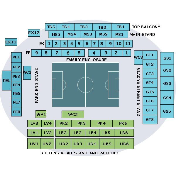 Стадион-проведения событий Гудисон Парк (Goodison Park)