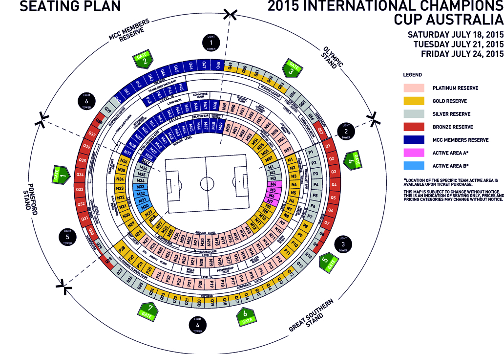 Стадион-проведения событий Мельбурн Крикет Граунд (Melbourne Cricket Ground)
