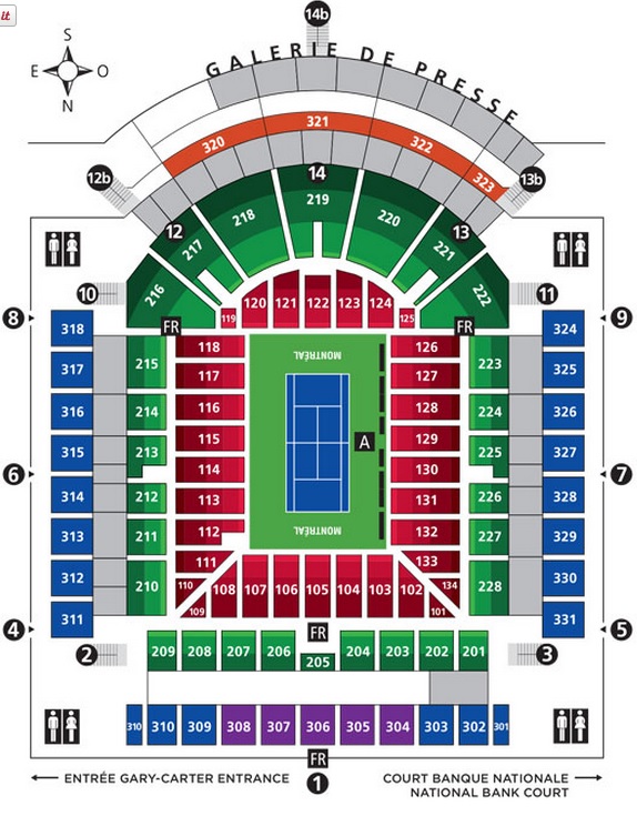 Стадион-проведения событий Центральный корт (Centre Court)