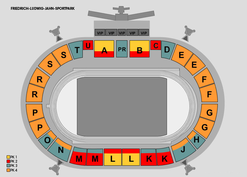 Стадион-проведения событий Фредрих Людвиг Ян Спортпарк (Friedrich-Ludwig-Jahn-Sportpark)