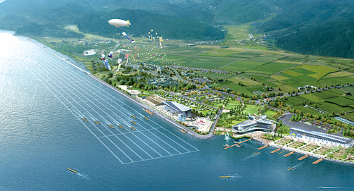 Стадион-проведения событий Международный гребной канал Чангуй Тангем Хо (Chungju Tangeum-ho International Rowing Course)