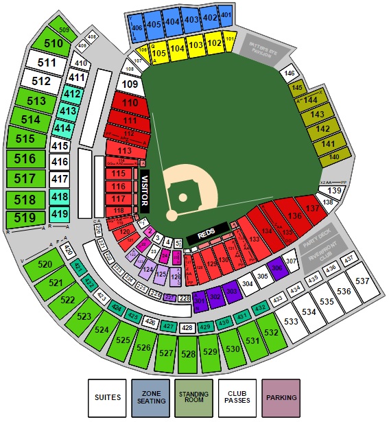 Стадион-проведения событий Грейт-Американ-Болл-Парк (Great American Ball Park)