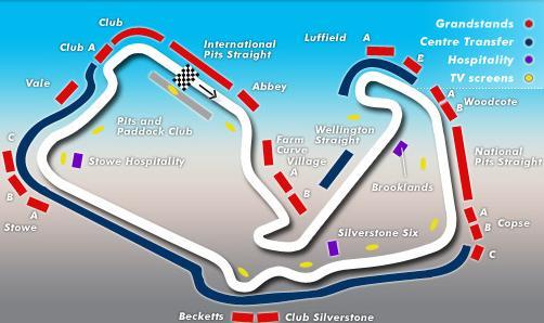 Стадион-проведения событий Автодром Сильверстоун (Silverstone Circuit)