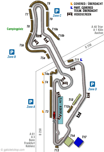 Стадион-проведения событий Нюрбургринг (Nurburgring)