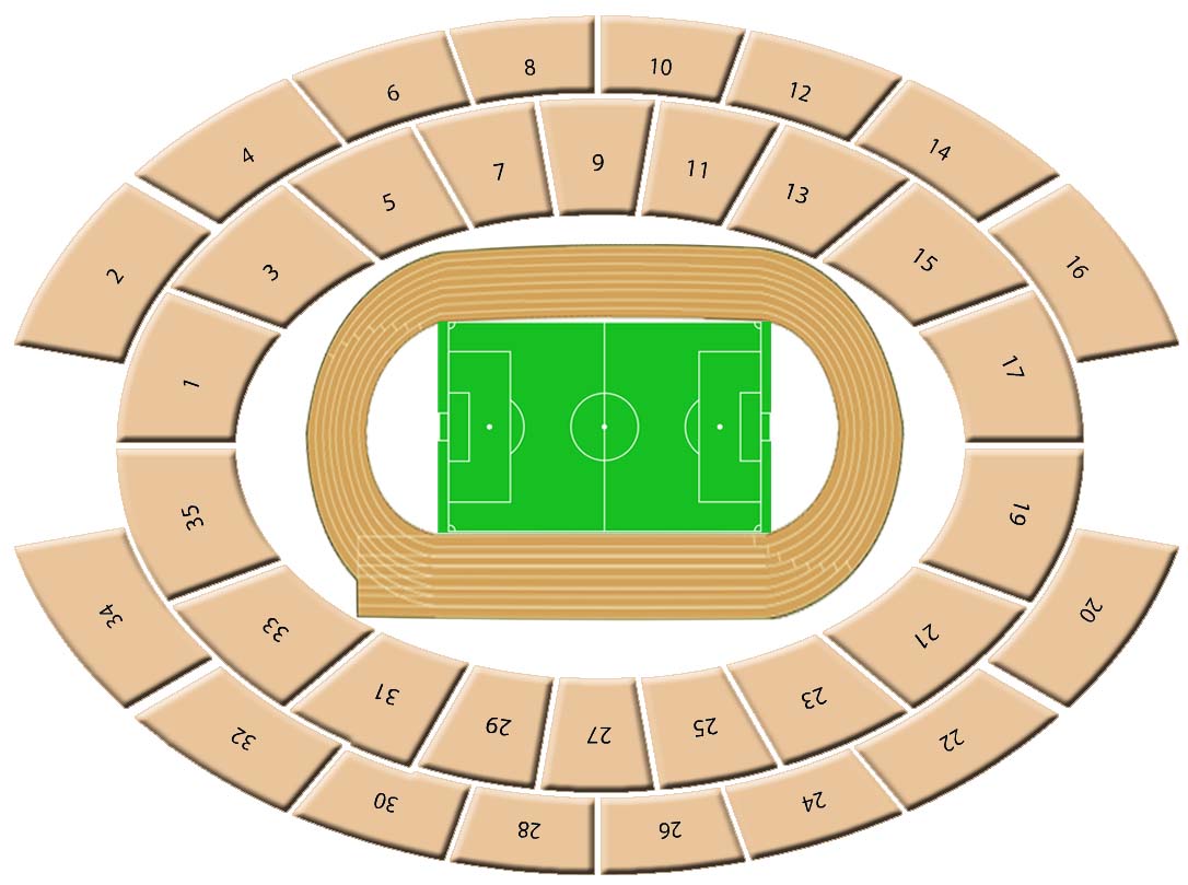 Стадион-проведения событий Olympic Stadium