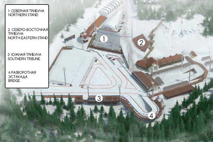 Стадион-проведения событий Центр зимних видов спорта в Ханты-Мансийске имени А.В. Филипенко