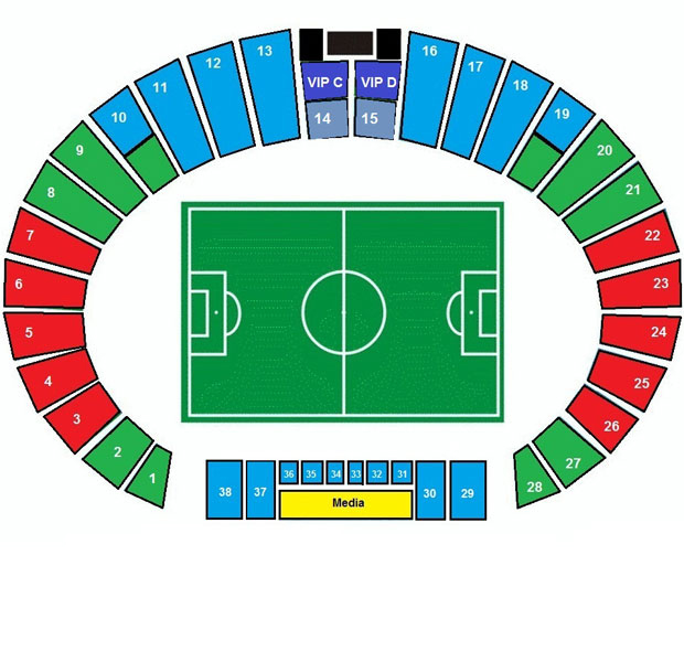 Стадион-проведения событий Республиканский стадион имени Тофика Бахрамова