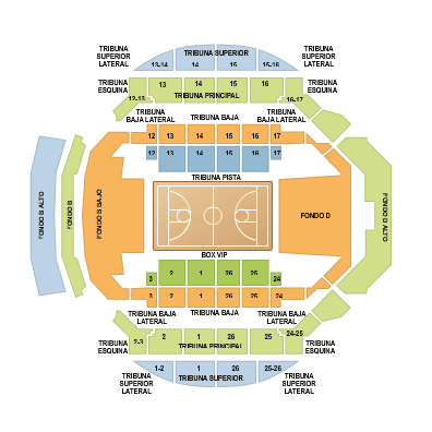 Стадион-проведения событий Паласио де Депортес (Palacio de Deportes de la Comunidad de Madrid)