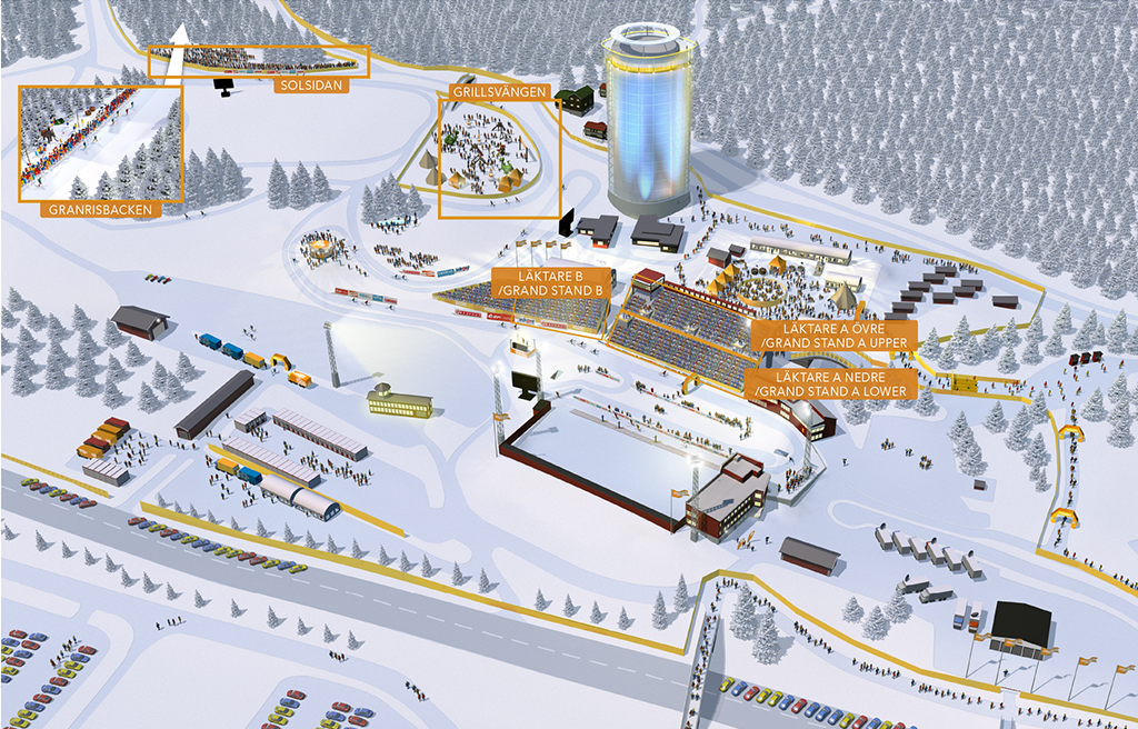 Стадион-проведения событий Биатлонная трасса Эстерсунд