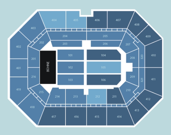 Стадион-проведения событий SAP Arena