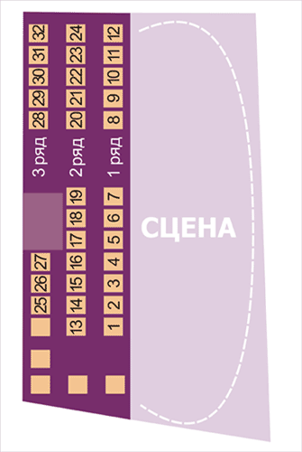 Стадион-проведения событий Камерная сцена Академического Малого Драматического Театра