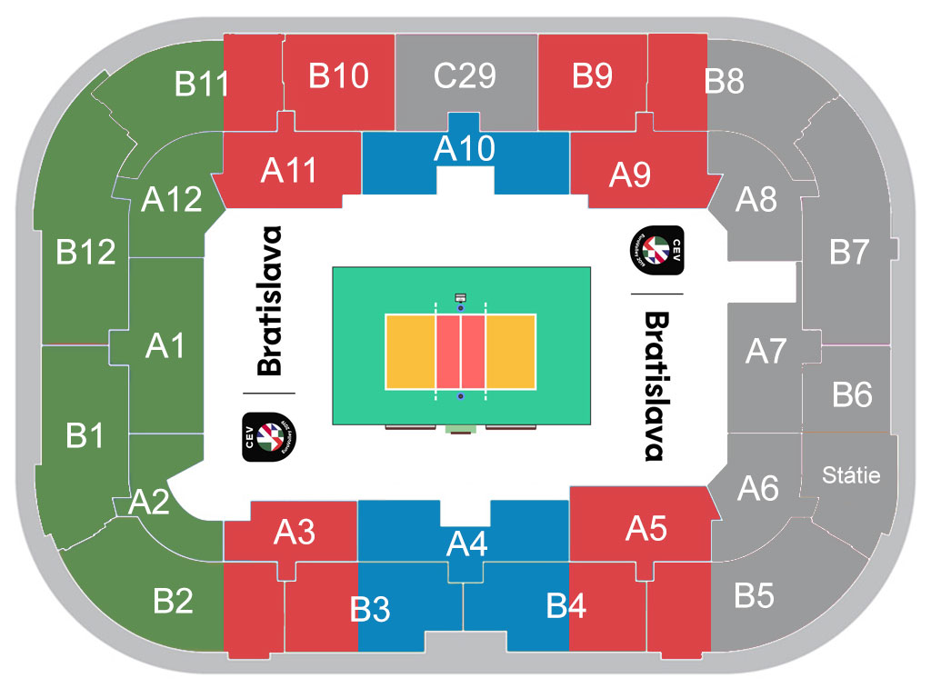 Стадион-проведения событий Ondrej Nepela Arena