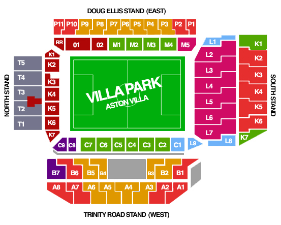 Стадион-проведения событий Вилла Парк (Villa Park)