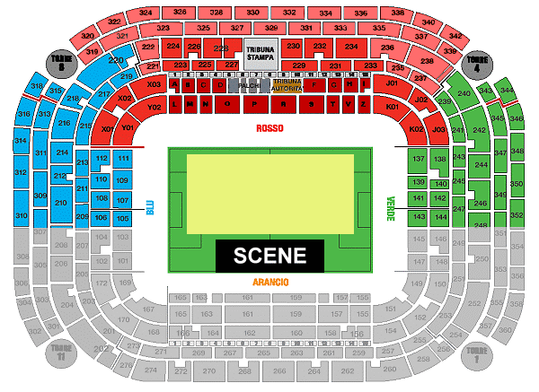 Стадион-проведения событий Джузеппе Меацца (Сан Сиро) old