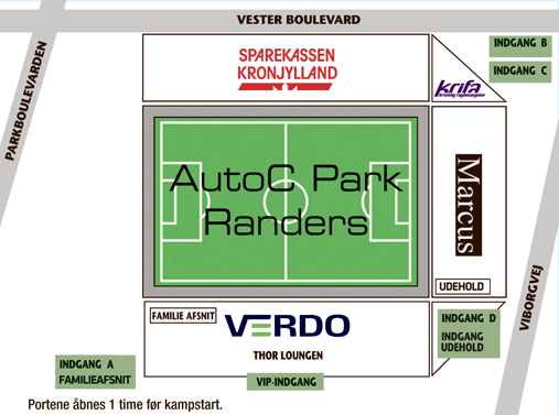 Стадион-проведения событий Ауто Си Парк Раннерс (AutoC Park Randers)