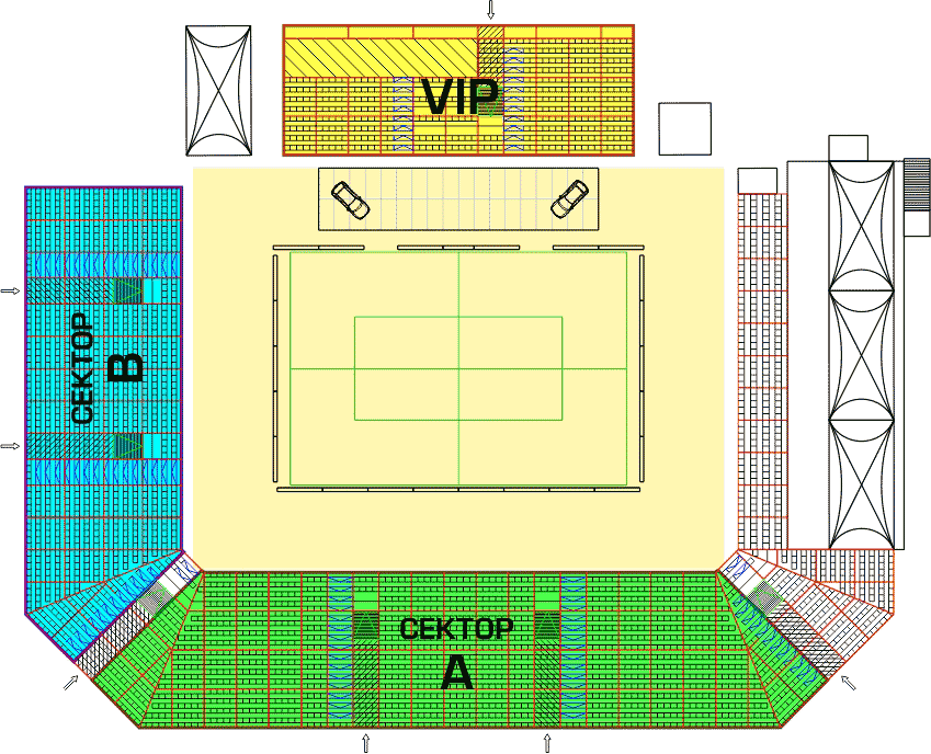 Стадион-проведения событий Центр Пляжных Видов Спорта на Водном Стадионе