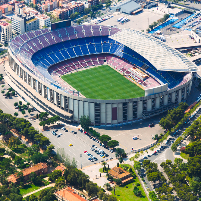 Стадион-проведения событий Camp Nou
