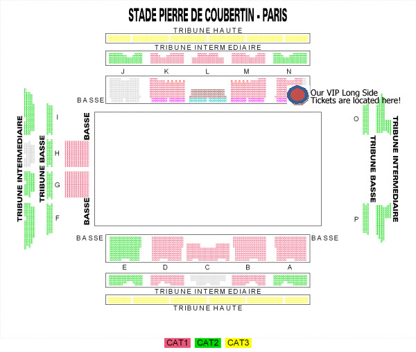 Стадион-проведения событий Stade Pierre de Coubertin