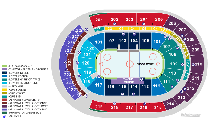 Стадион-проведения событий Нэшнуайд-Арена (Nationwide Arena)