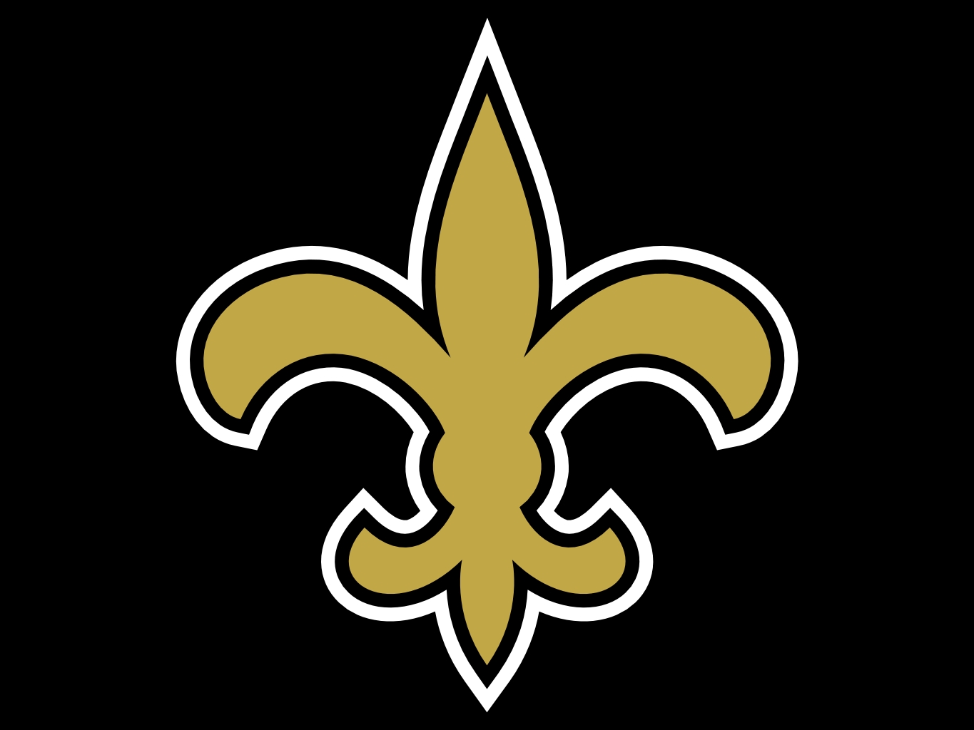 Логотип клуба Нью-Орлеан Сэйнтс, который участвует в событии